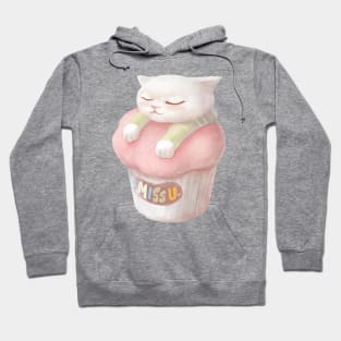 Cute Kitten Cupcake Hoodie